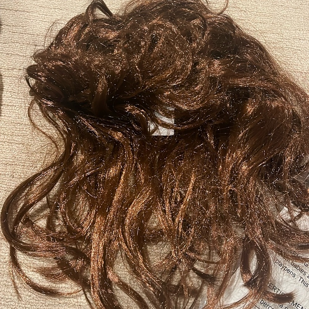Fake mullet wig with netted fit